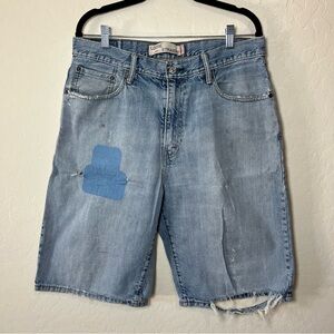Levi’s 569 Loose Straight Baggy Thrashed Shorts Size 34